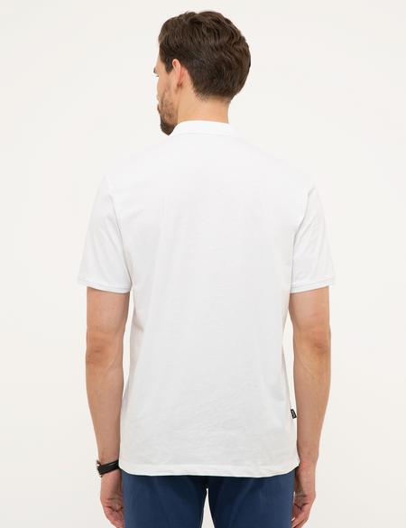 Beyaz Regular Fit Basic Tişört - 50199621004