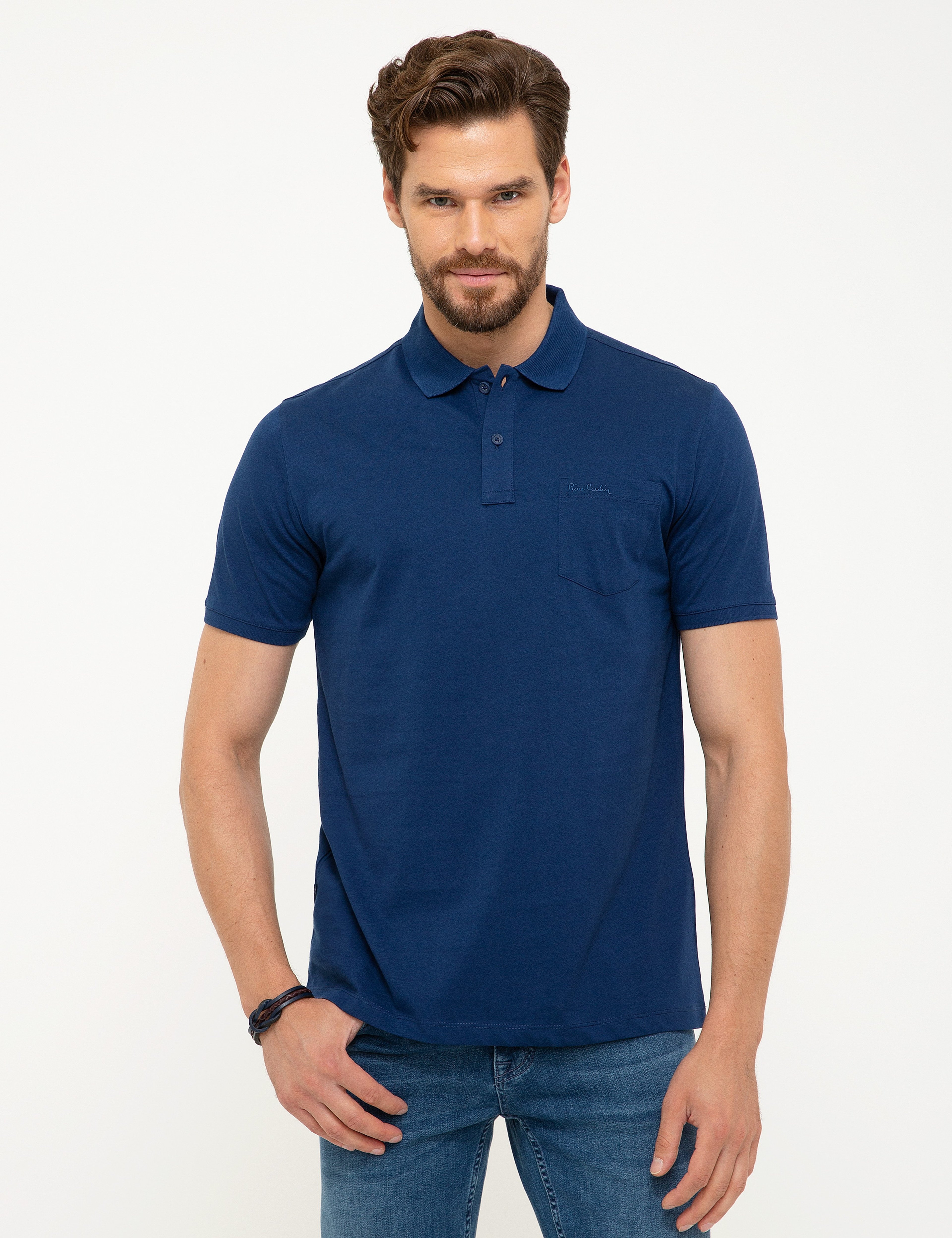 Lacivert Regular Fit Basic Tişört - Image 1