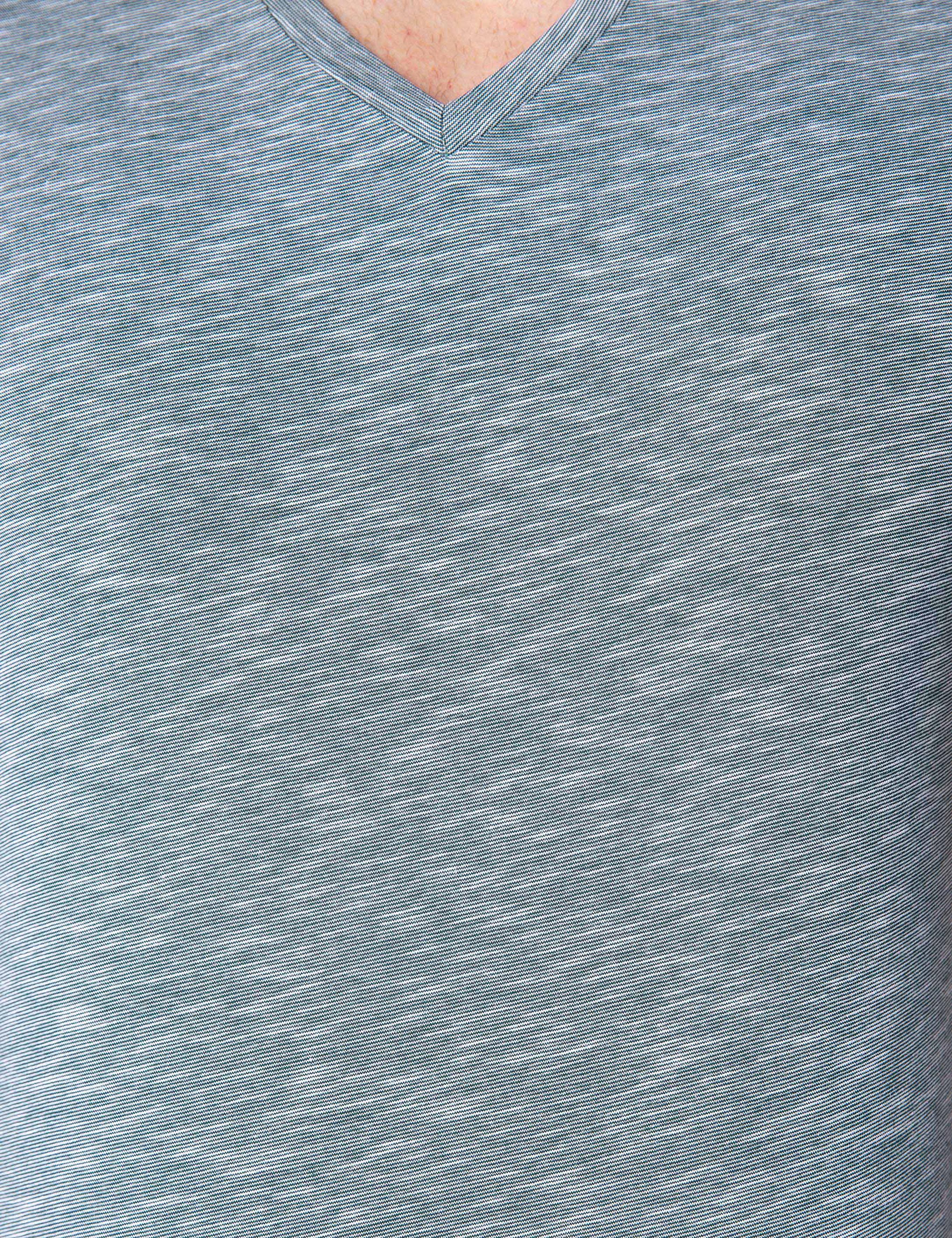 Koyu Yeşil Slim Fit V Yaka Tişört