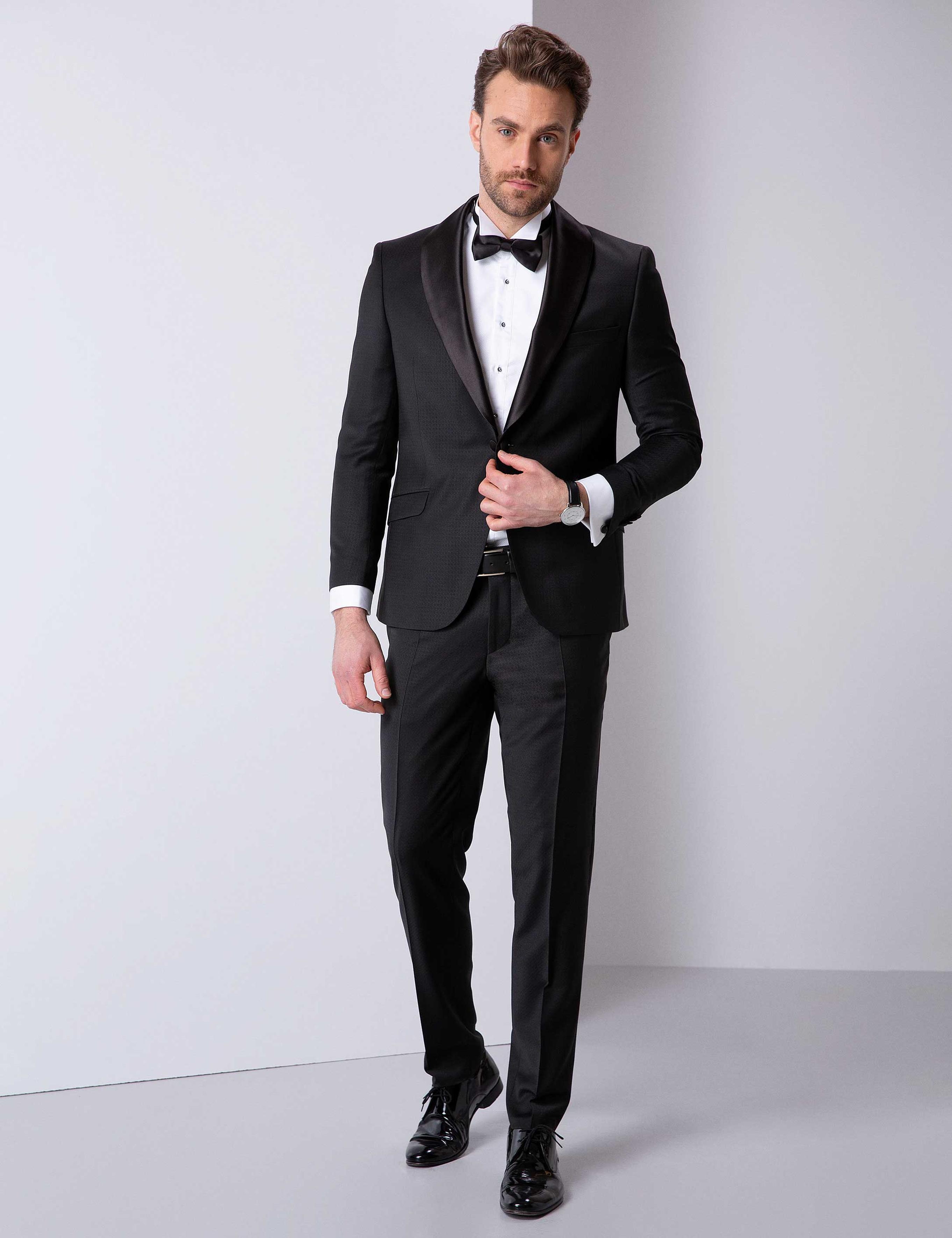 Siyah Damatlık Smokin