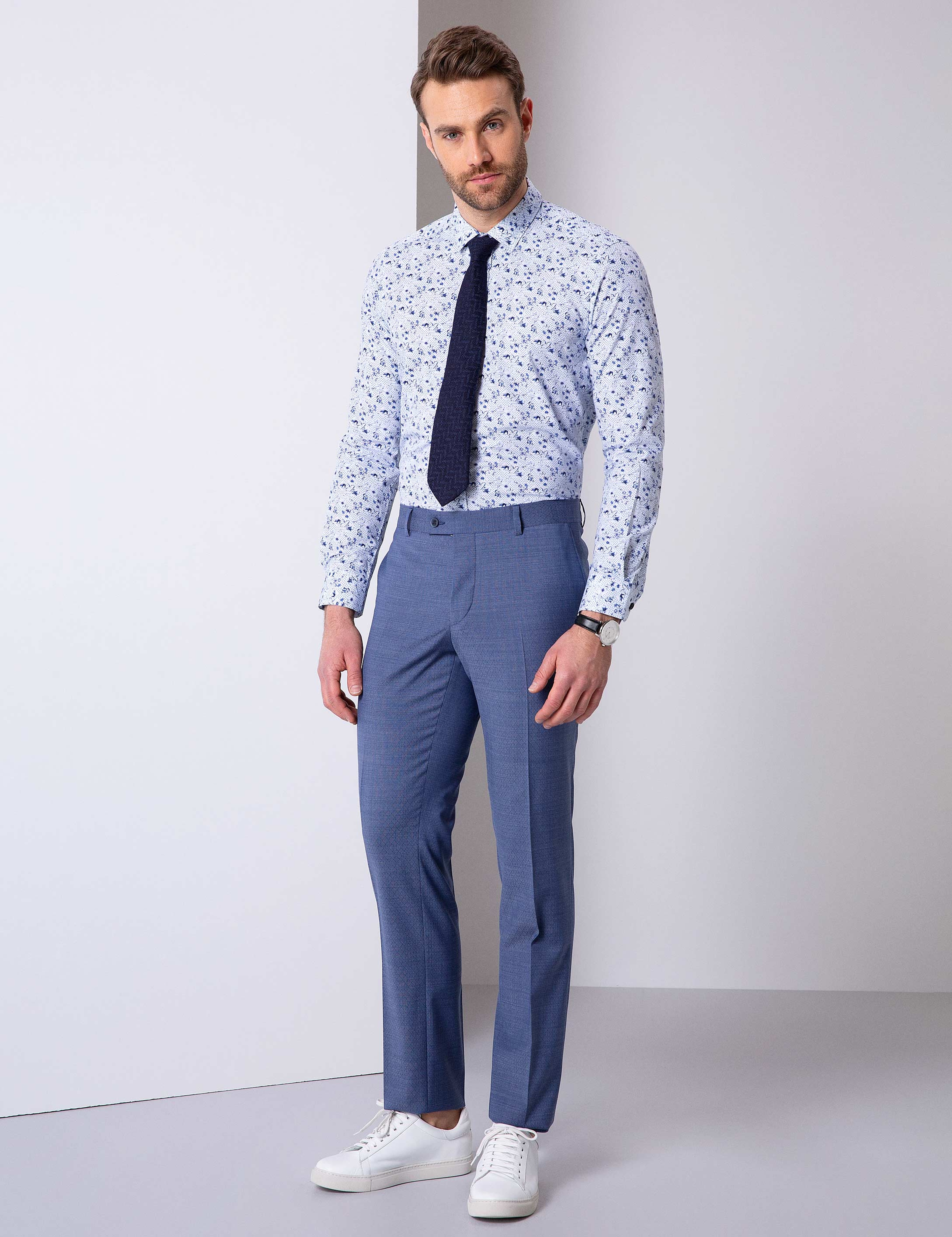 Mavi Slim Fit Gömlek