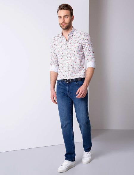 Gri Slim Fit Uzun Kollu Gömlek - 50200515015