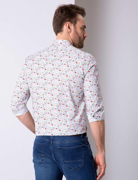 Gri Slim Fit Uzun Kollu Gömlek - 50200515015