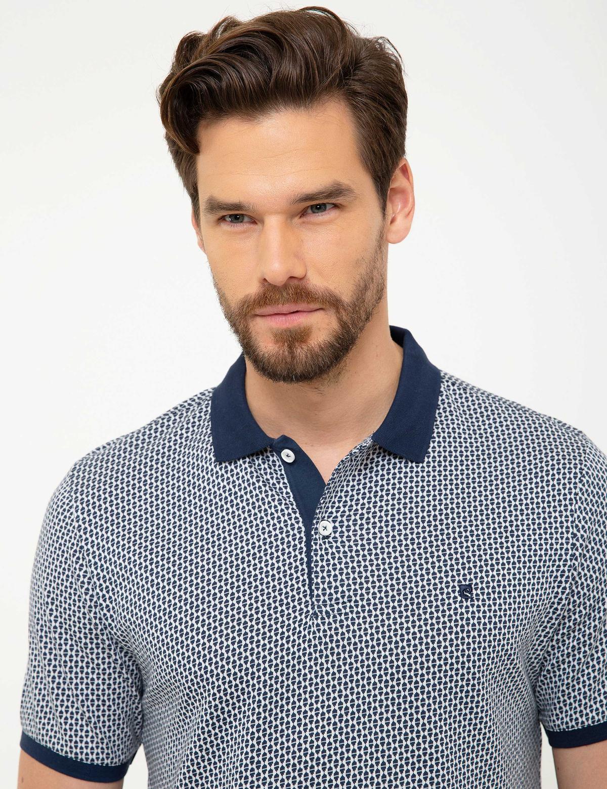 Lacivert Regular Fit Polo Yaka T-Shirt - 50200554005