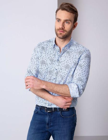 Mavi Slim Fit Uzun Kollu Gömlek - 50200591007