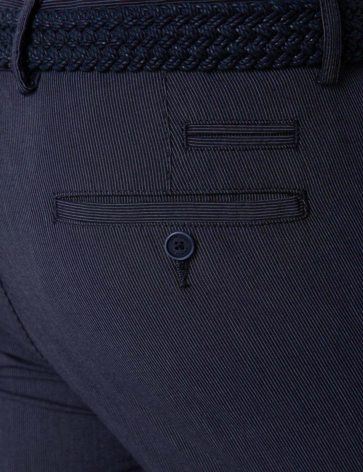 Lacivert Slim Fit Kanvas Pantolon - 50200640020