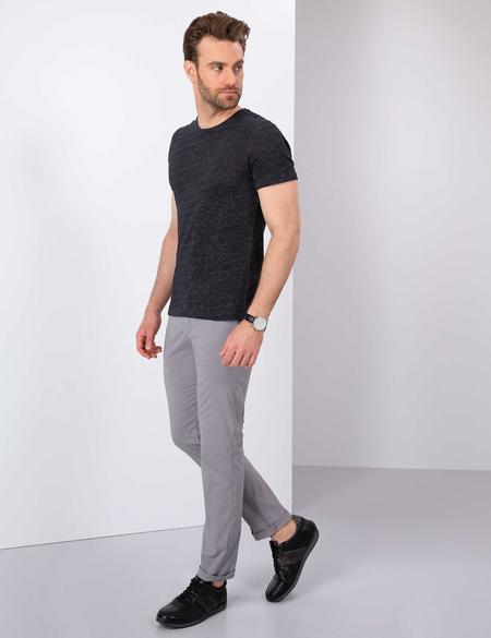 Gri Slim Fit Kanvas Pantolon - 50200642001