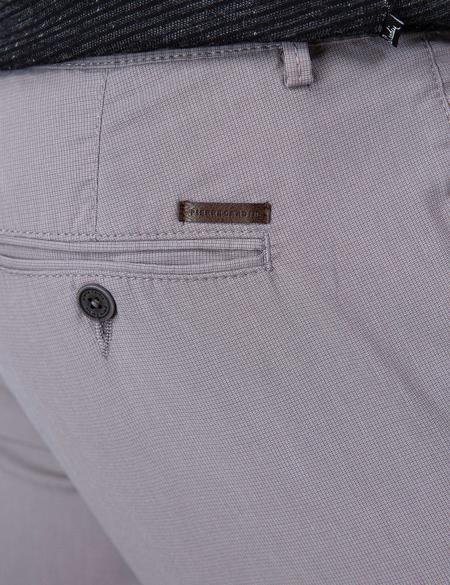 Gri Slim Fit Kanvas Pantolon - 50200642001