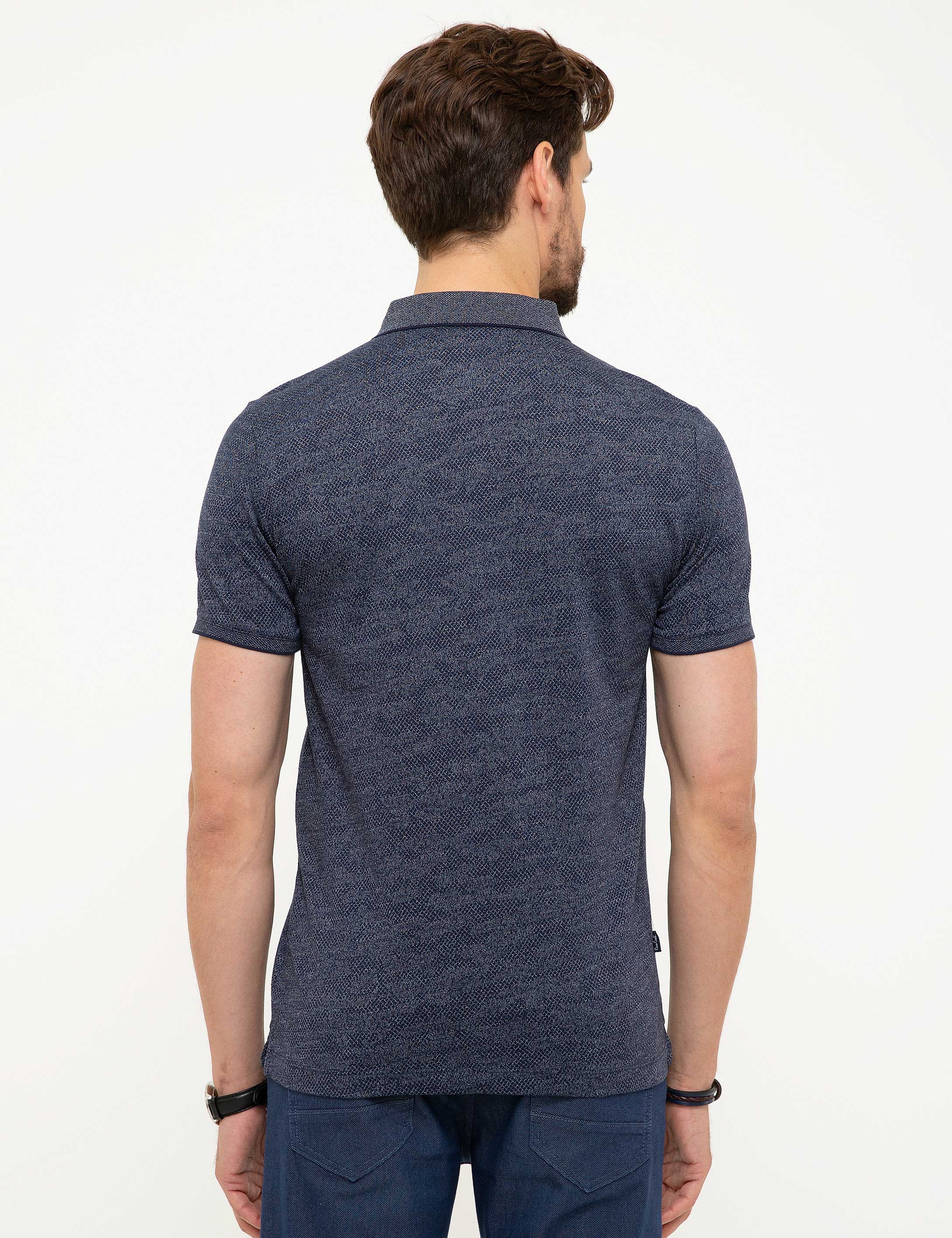 Lacivert Slim Fit Tişört - Image 3