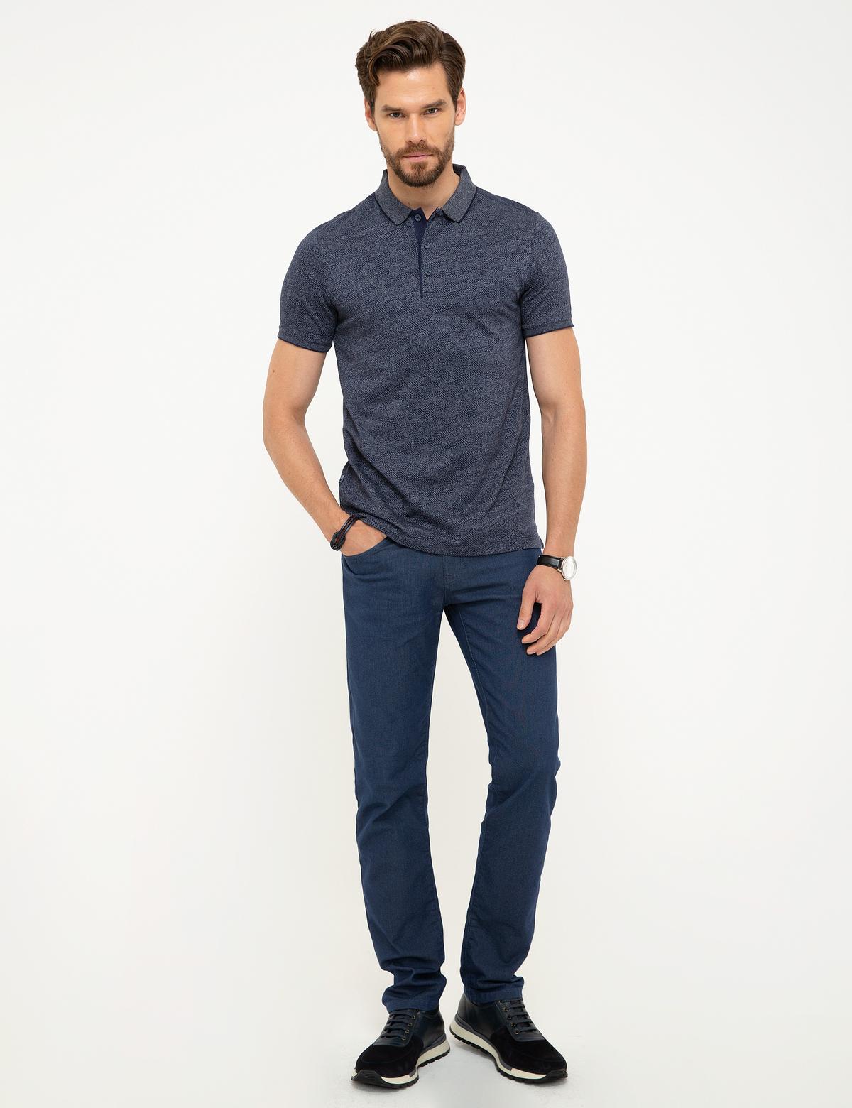 Lacivert Slim Fit Tişört - 50200657007