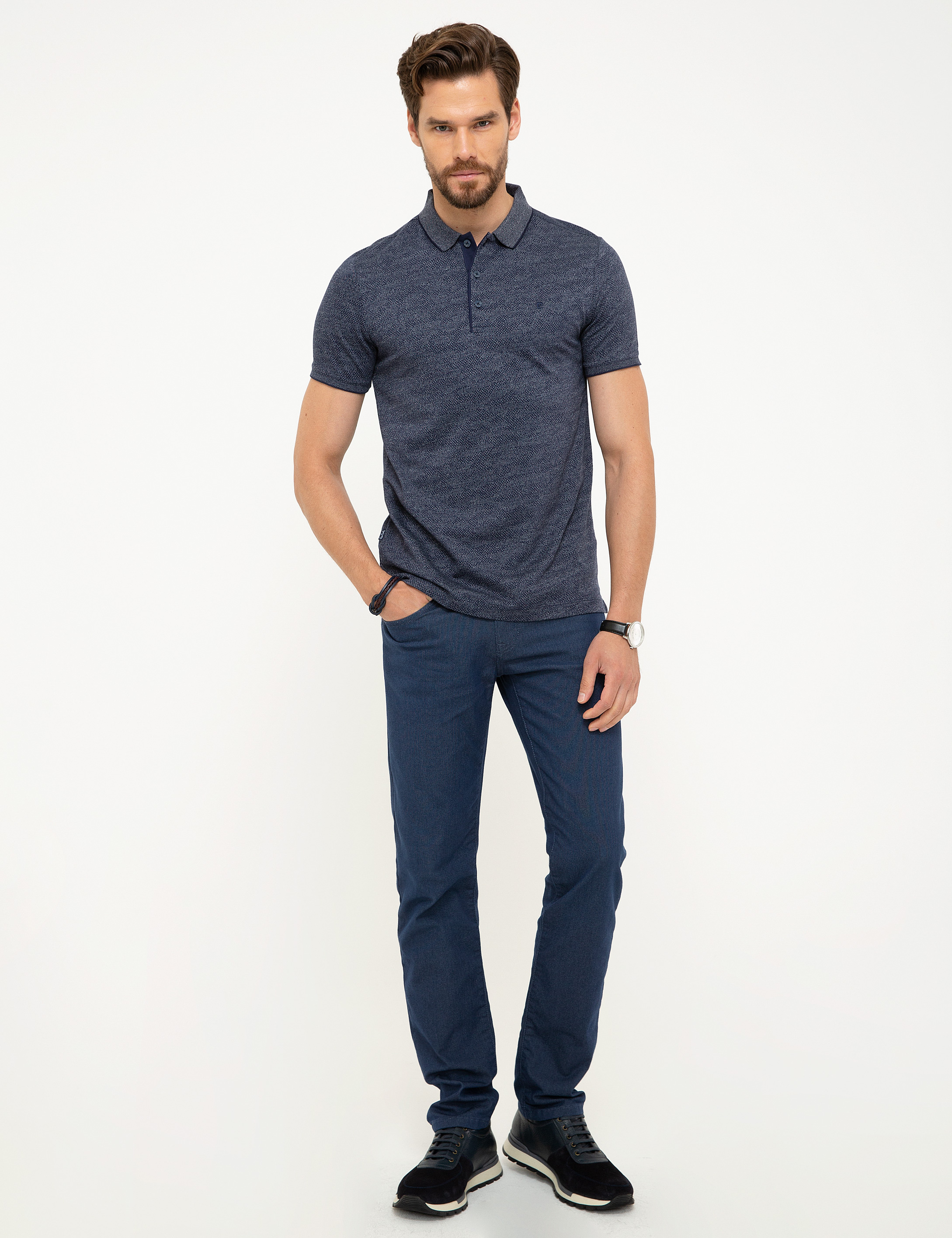 Lacivert Slim Fit Tişört