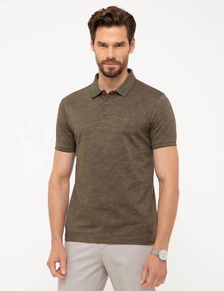 Haki Slim Fit Polo Yaka T-Shirt - 50200657023