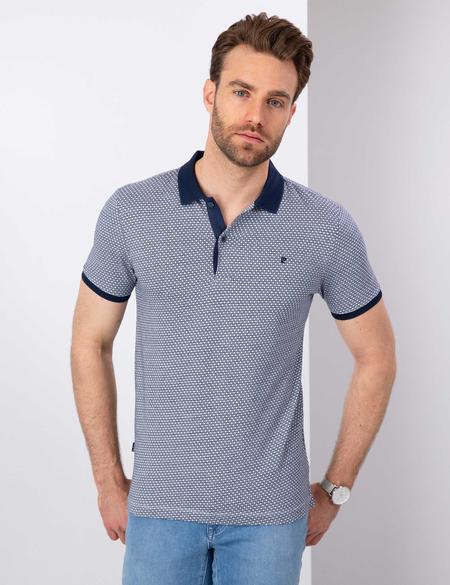 Lacivert Slim Fit Polo Yaka T-Shirt - 50200658005