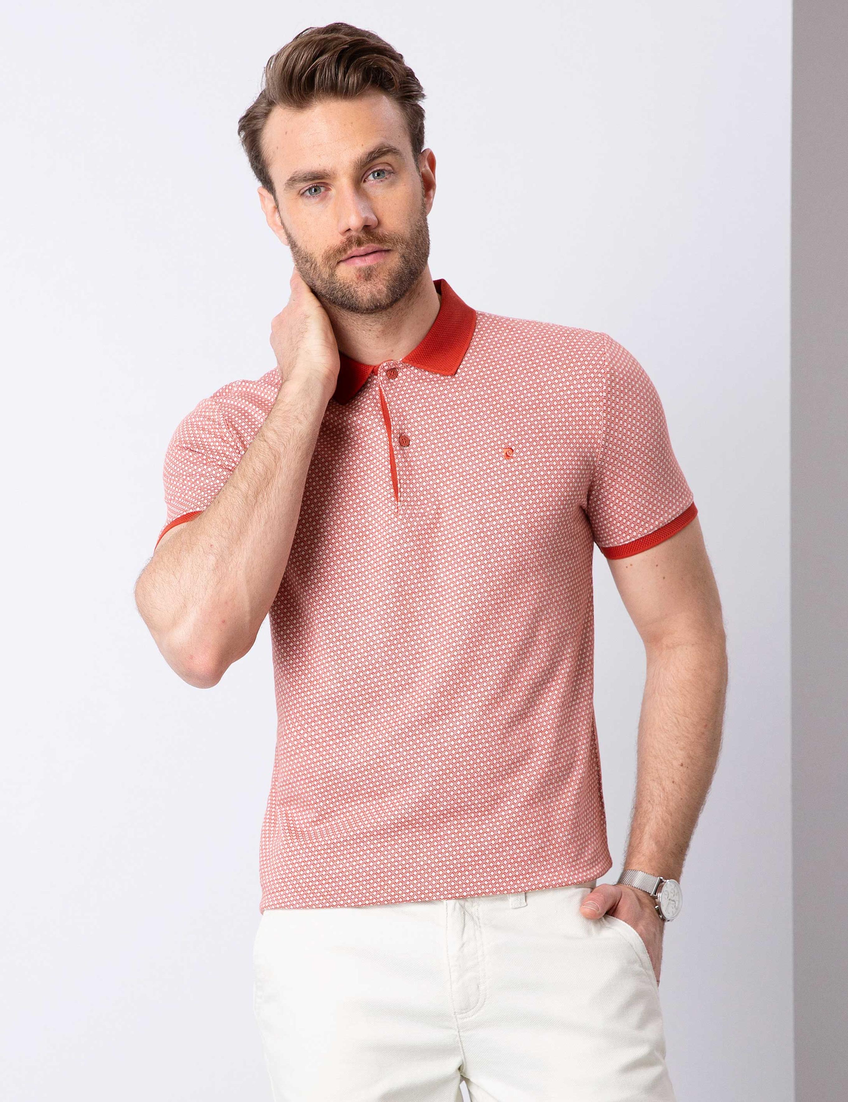 Kiremit Slim Fit Polo Yaka T-Shirt