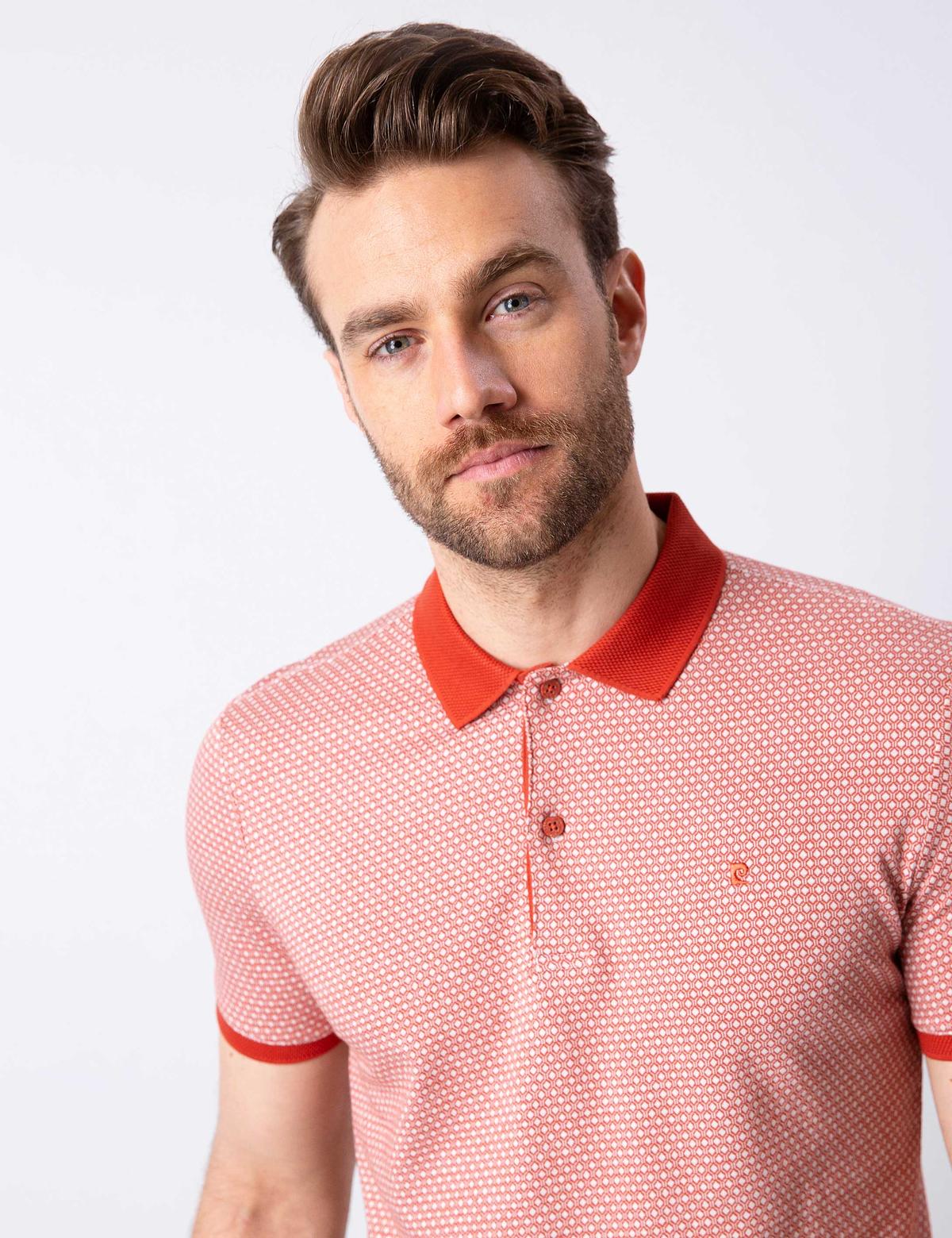 Kiremit Slim Fit Polo Yaka T-Shirt