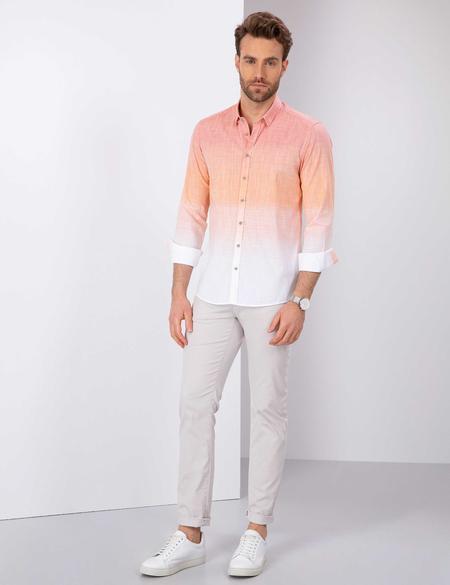 Turuncu Slim Fit Gömlek - 50200673017
