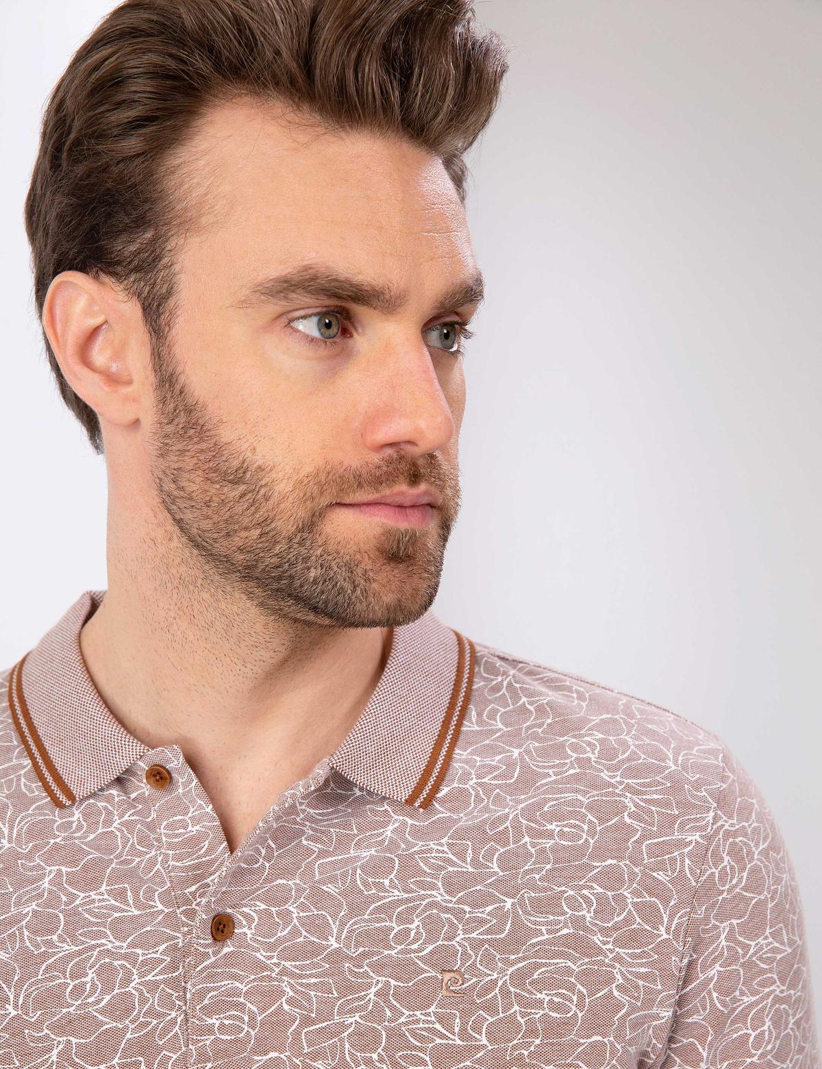 Açık Kahverengi Slim Fit Tişört