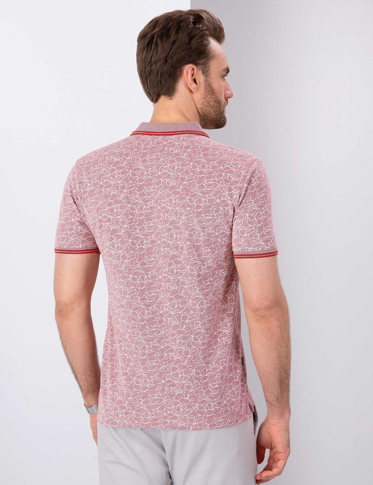 Kiremit Slim Fit Tişört - 50200688019