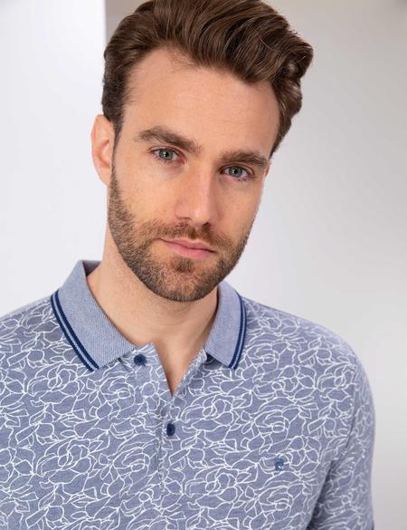 Lacivert Slim Fit Polo Yaka T-Shirt - 50200688043