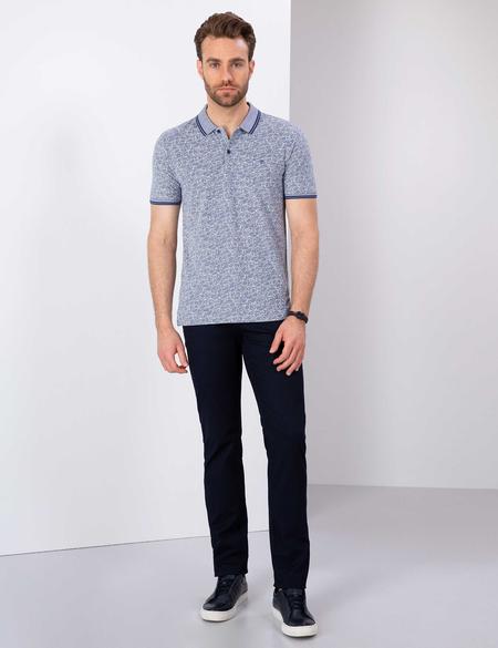 Lacivert Slim Fit Polo Yaka T-Shirt - 50200688043