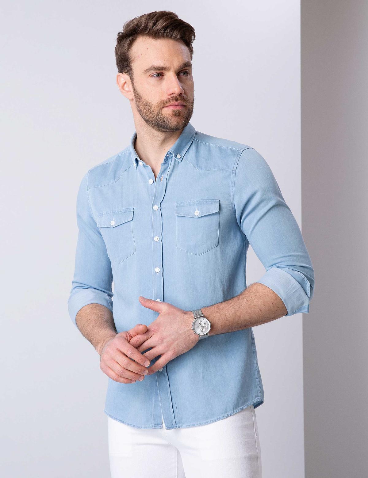 Mavi Slim Fit Denim Gömlek - 50200702018