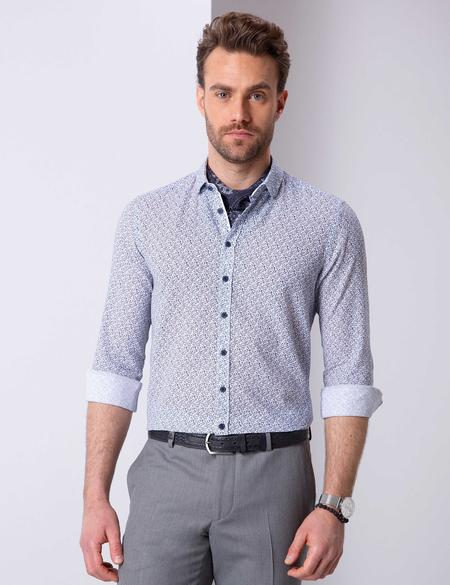 Lacivert Slim Fit Gömlek - 50200708014