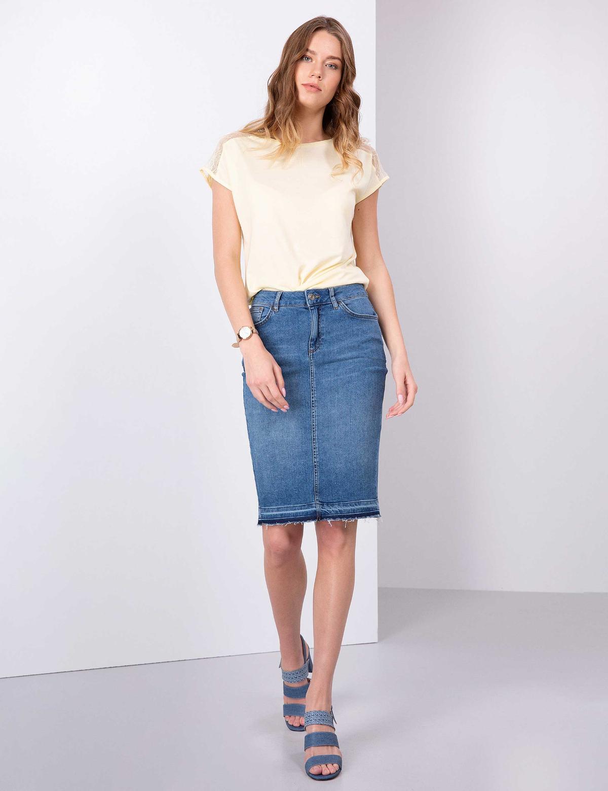 Açık Sarı Tişört - 50200726026