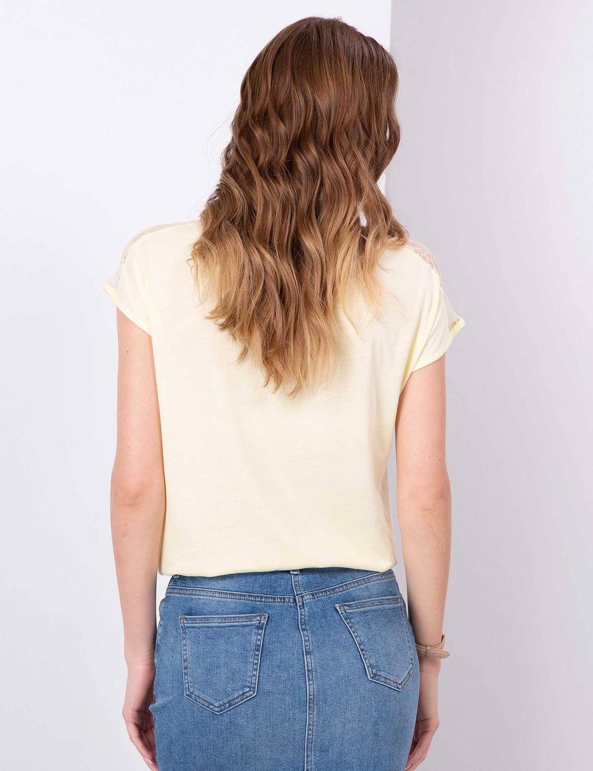 Açık Sarı Tişört - 50200726026