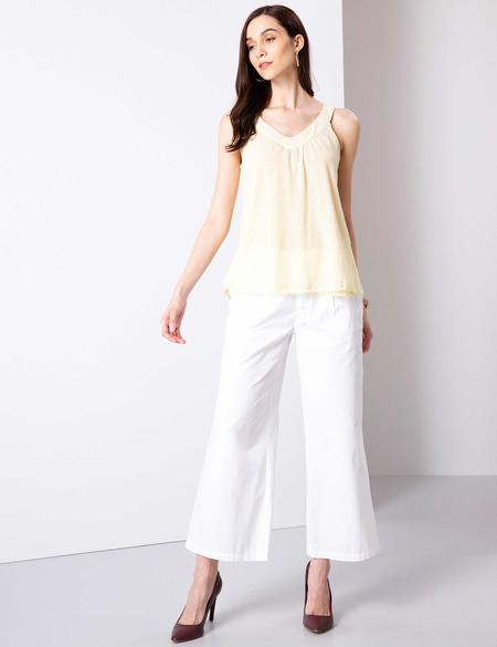 Açık Sarı Kolsuz Tişört - 50200783011