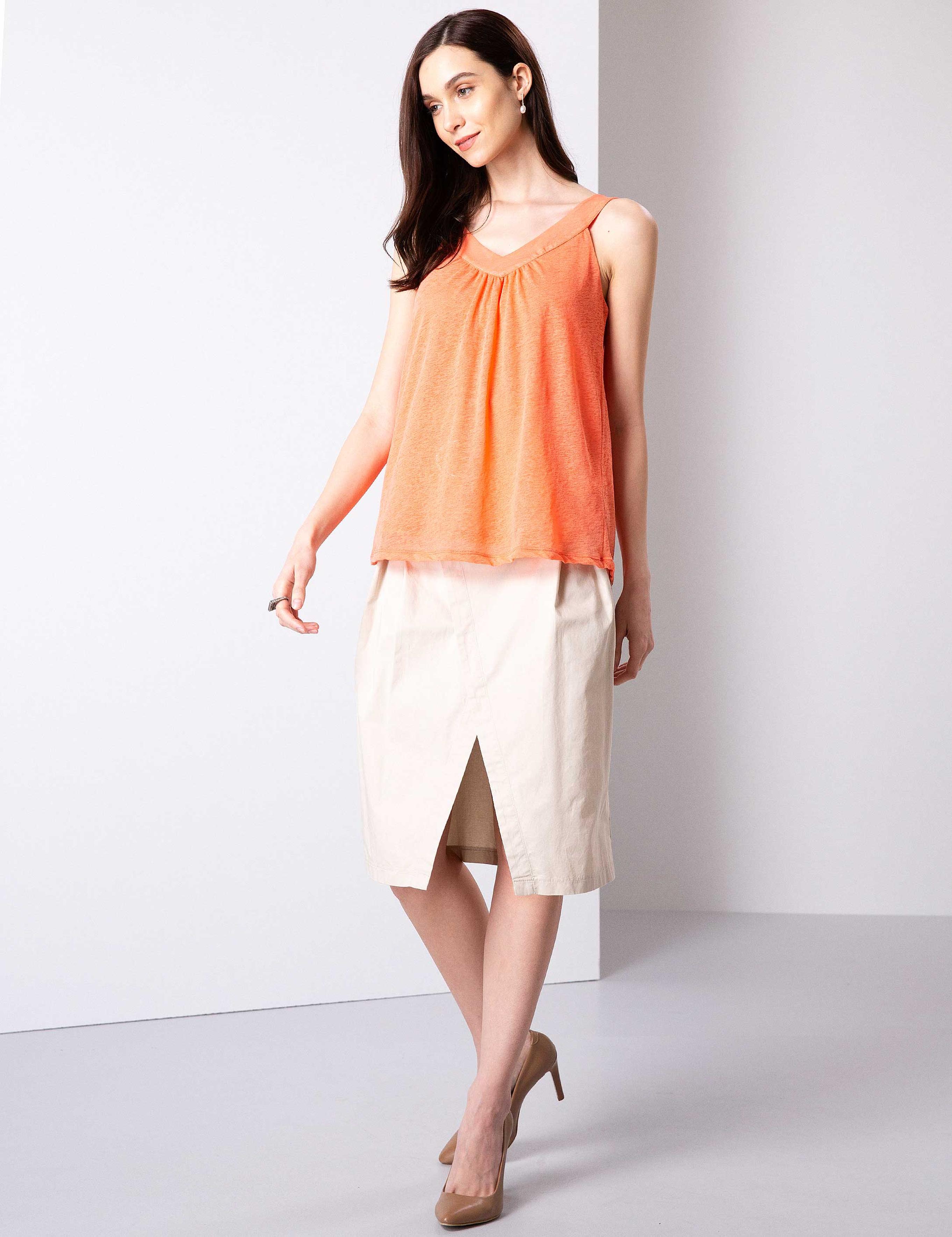 Nar Çiçeği Kolsuz Tişört