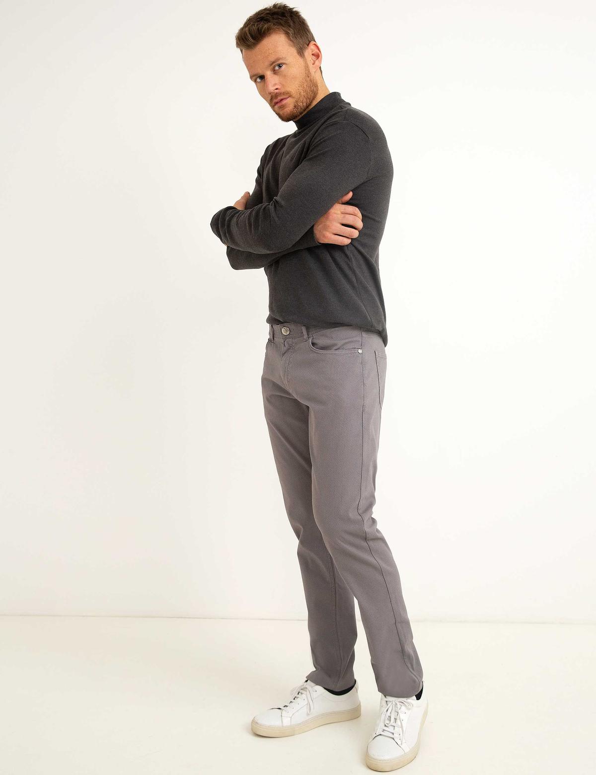 Gri Slim Fit Chino Pantolon - 50200794004