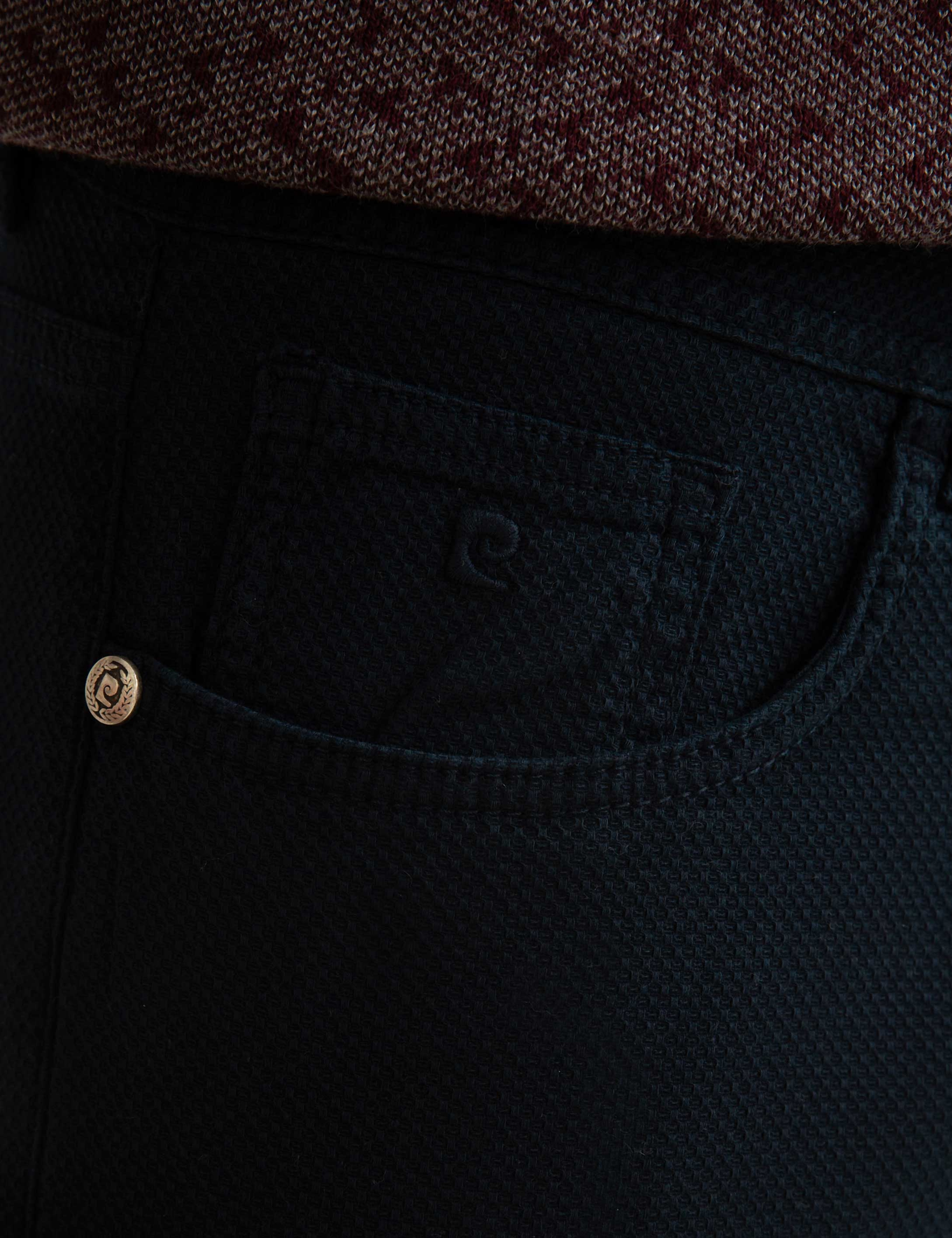 Lacivert Slim Fit Chino Pantolon