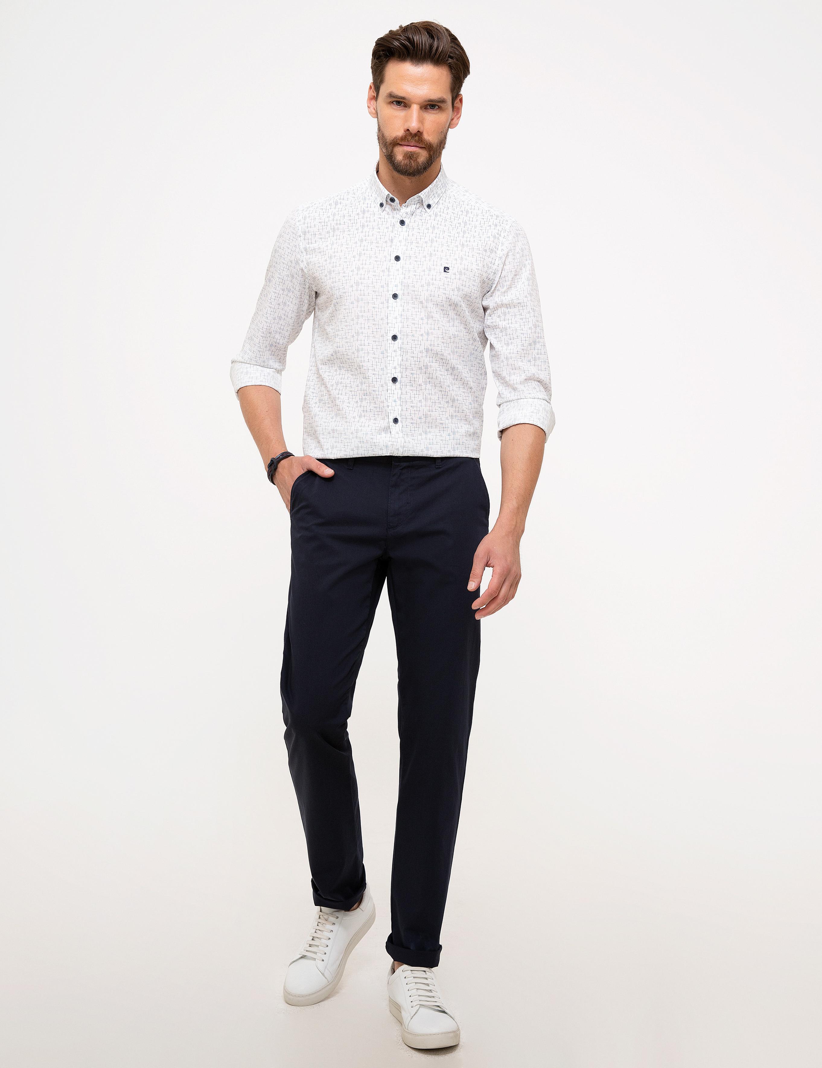 Lacivert Regular Fit Chino Pantolon