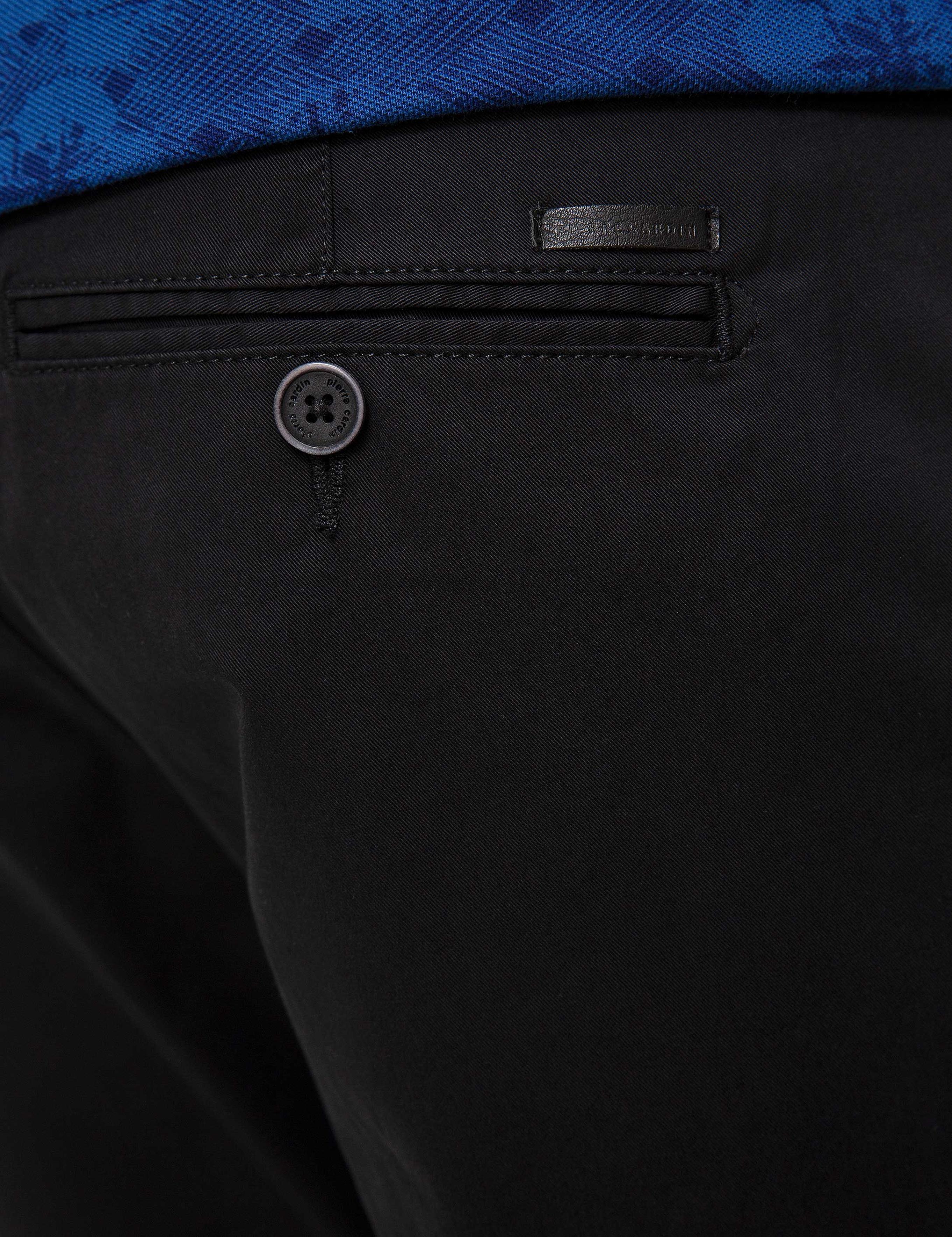 Siyah Regular Fit Chino Pantolon