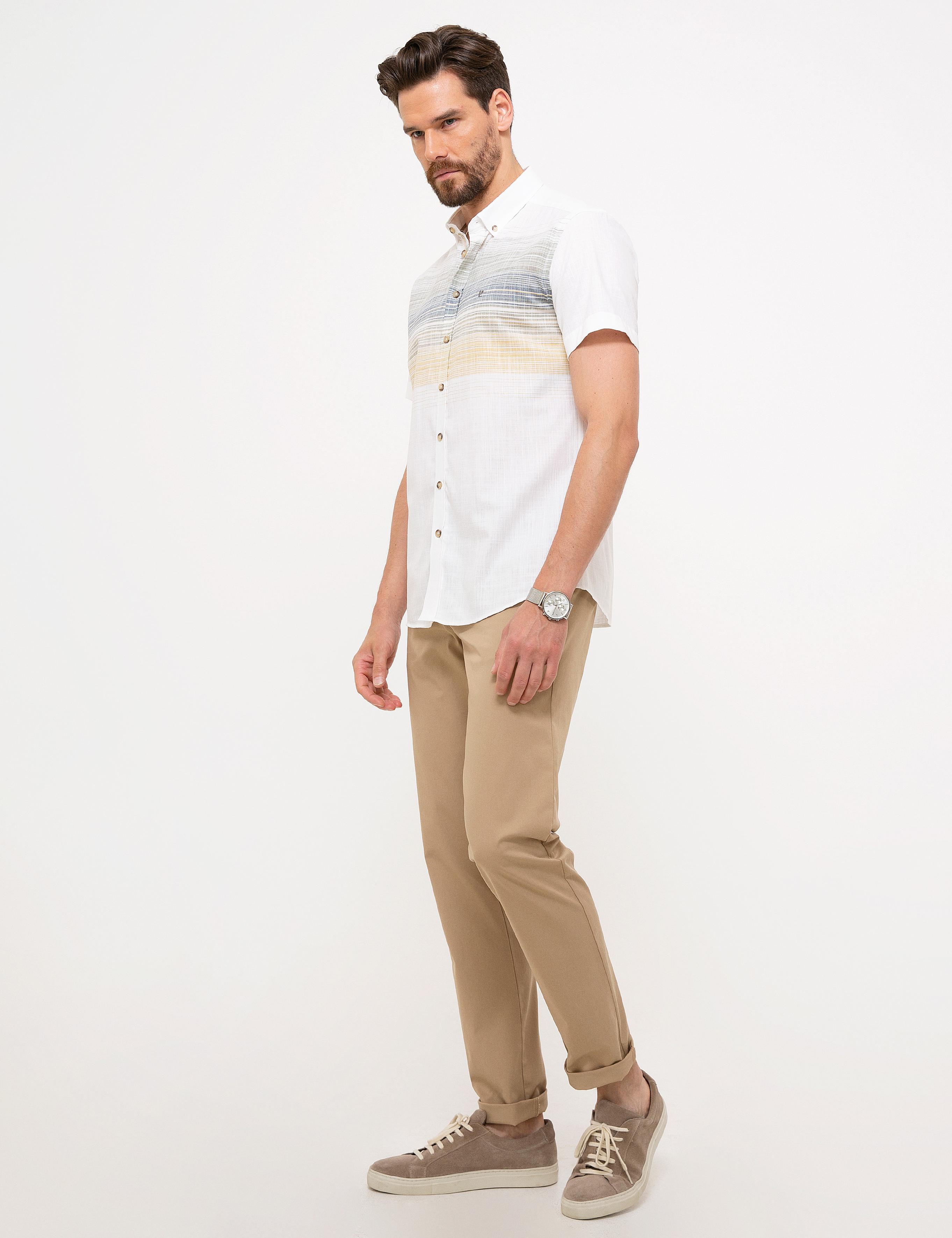 Camel Regular Fit Kanvas Pantolon