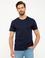 Lacivert Slim Fit Bisiklet Yaka Basic T-Shirt