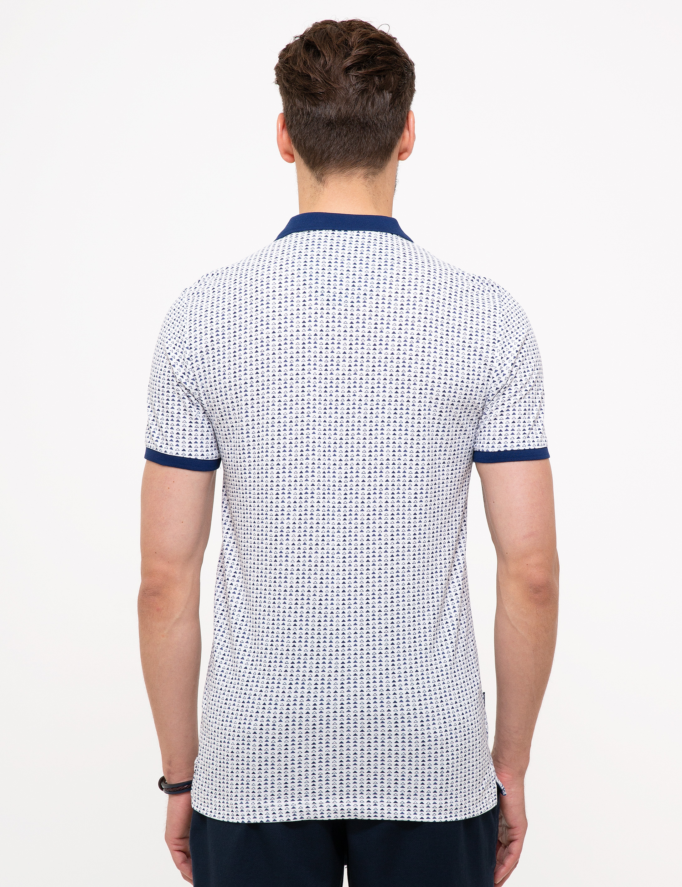 Lacivert Slim Fit Polo Yaka T-Shirt - Image 3