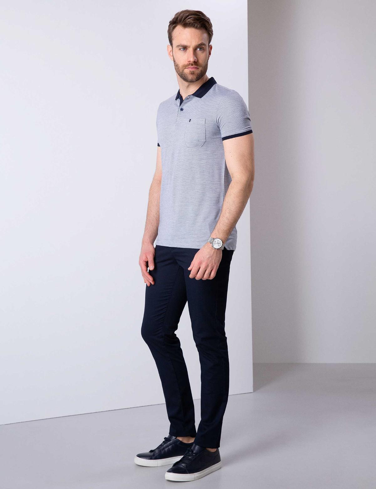 Lacivert Slim Fit Chino Pantolon - 50200819014