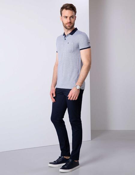 Lacivert Slim Fit Chino Pantolon - 50200819014