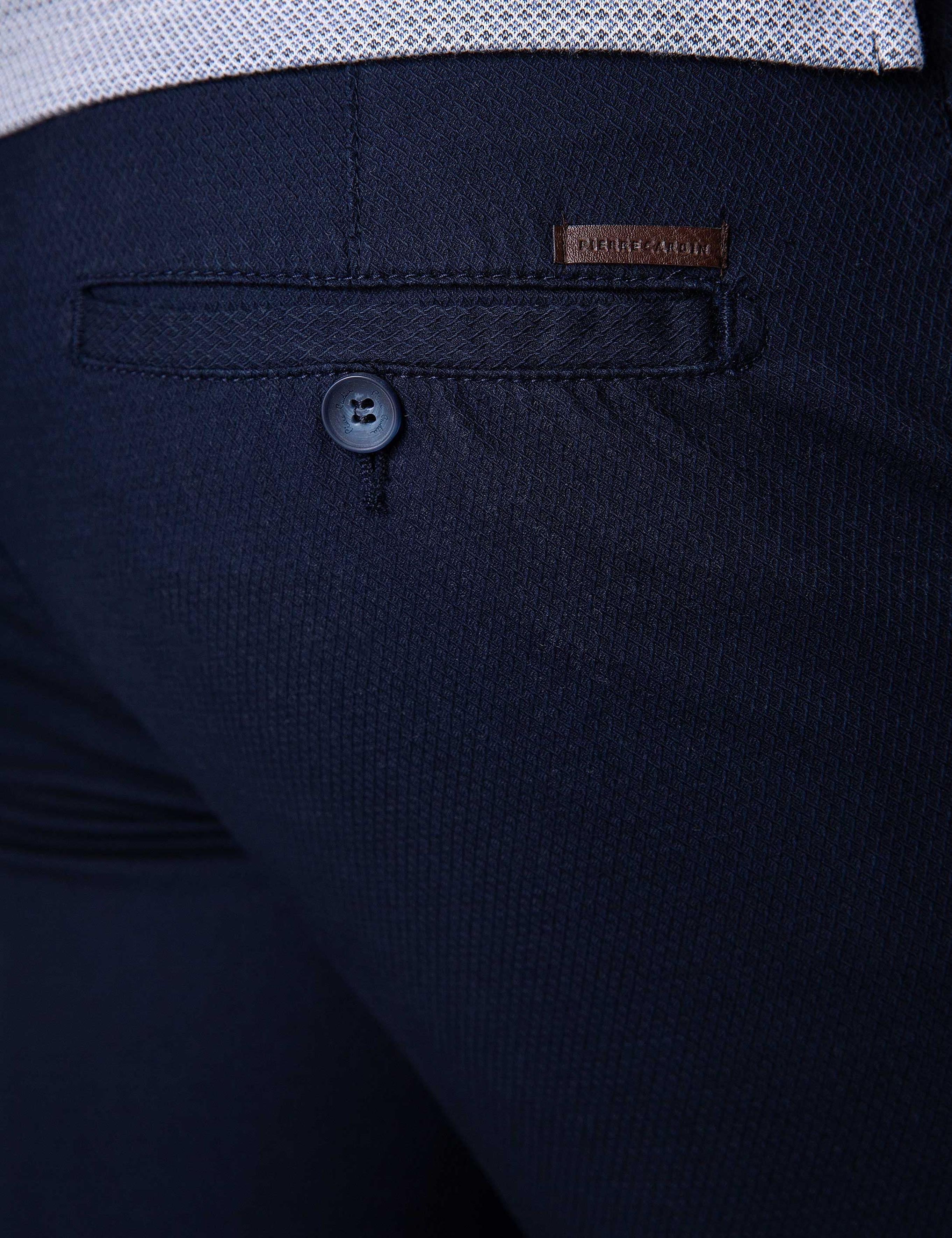 Lacivert Slim Fit Chino Pantolon