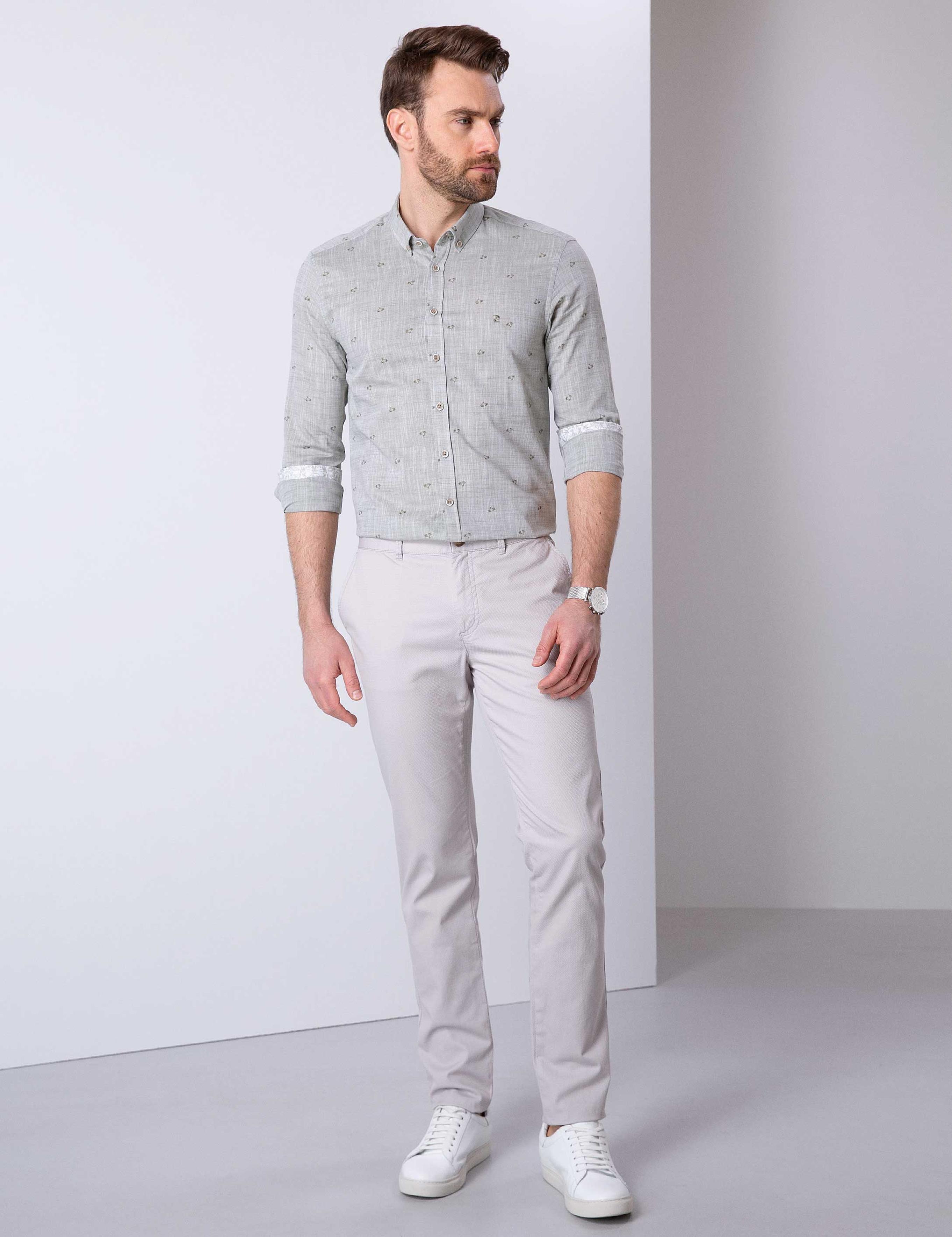 Taş Slim Fit Kanvas Pantolon