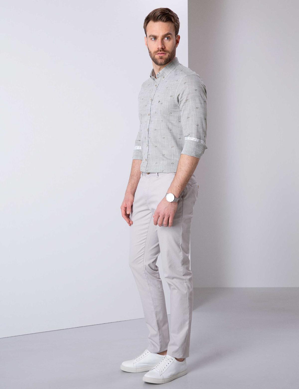 Taş Slim Fit Kanvas Pantolon - 50200819023