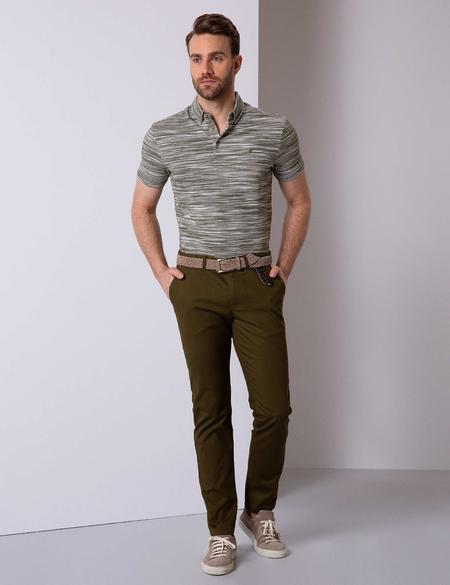 Haki Slim Fit Kanvas Pantolon - 50200819068