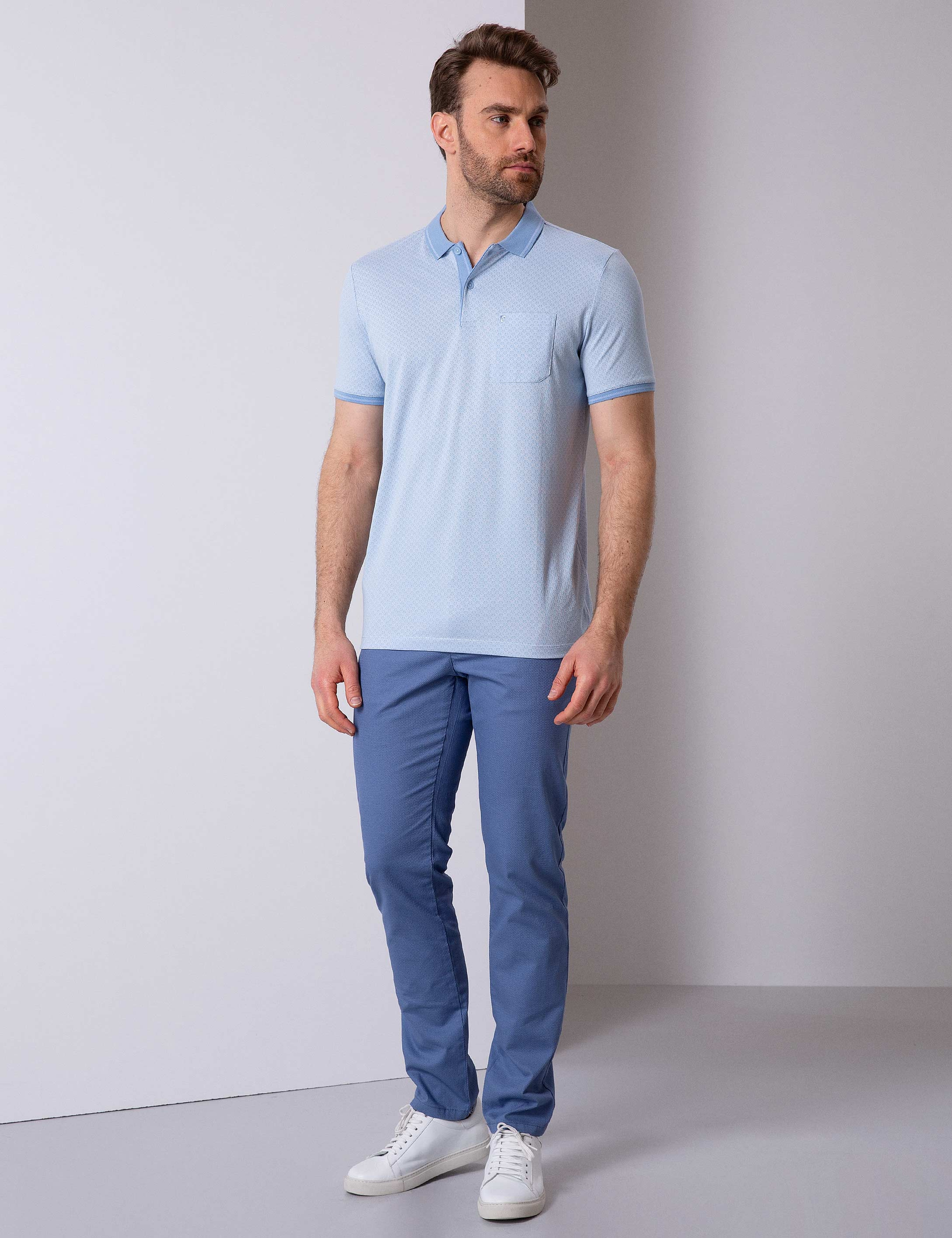 Mavi Slim Fit Kanvas Pantolon - Image 1