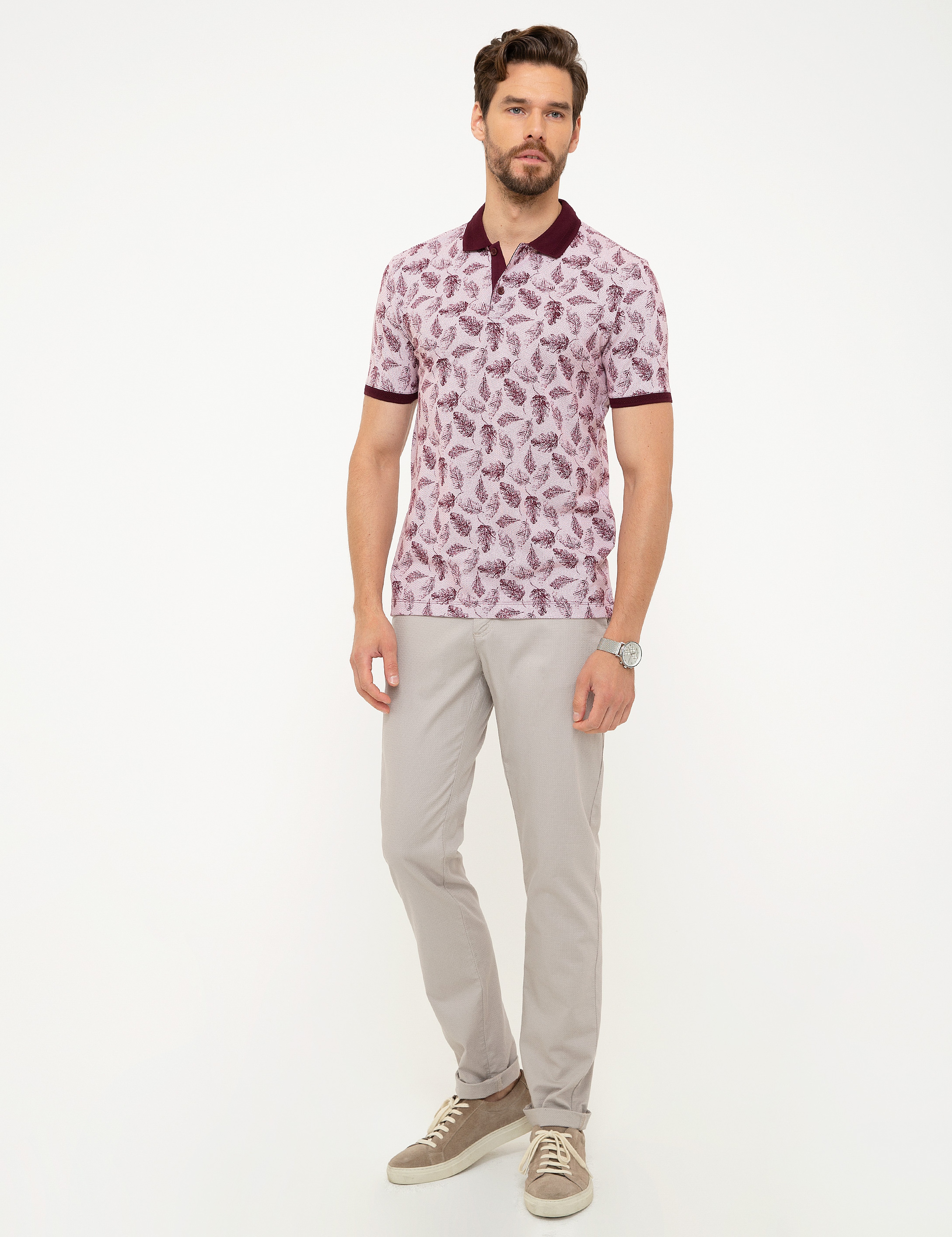 Bordo Slim Fit Tişört - Image 4