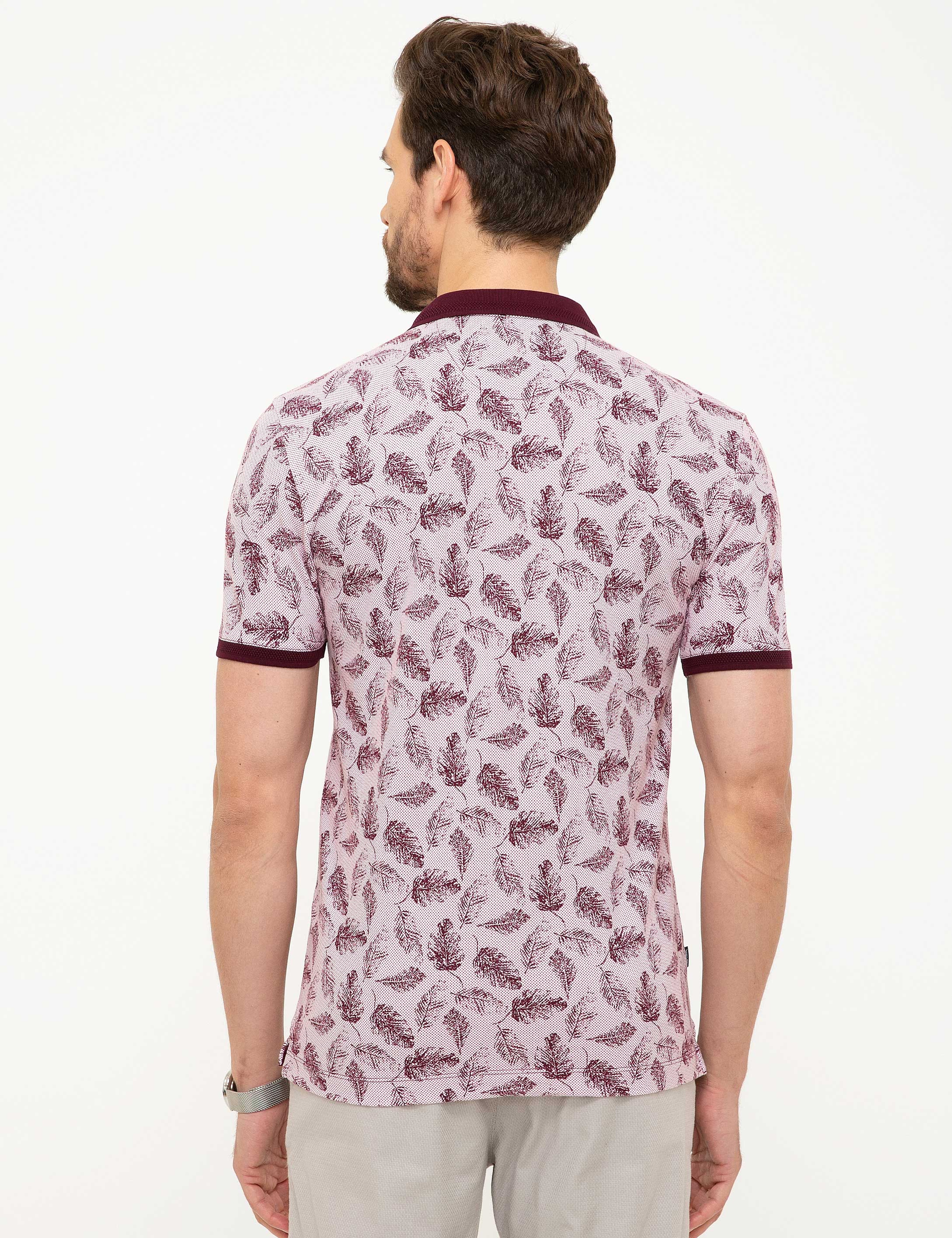 Bordo Slim Fit Tişört