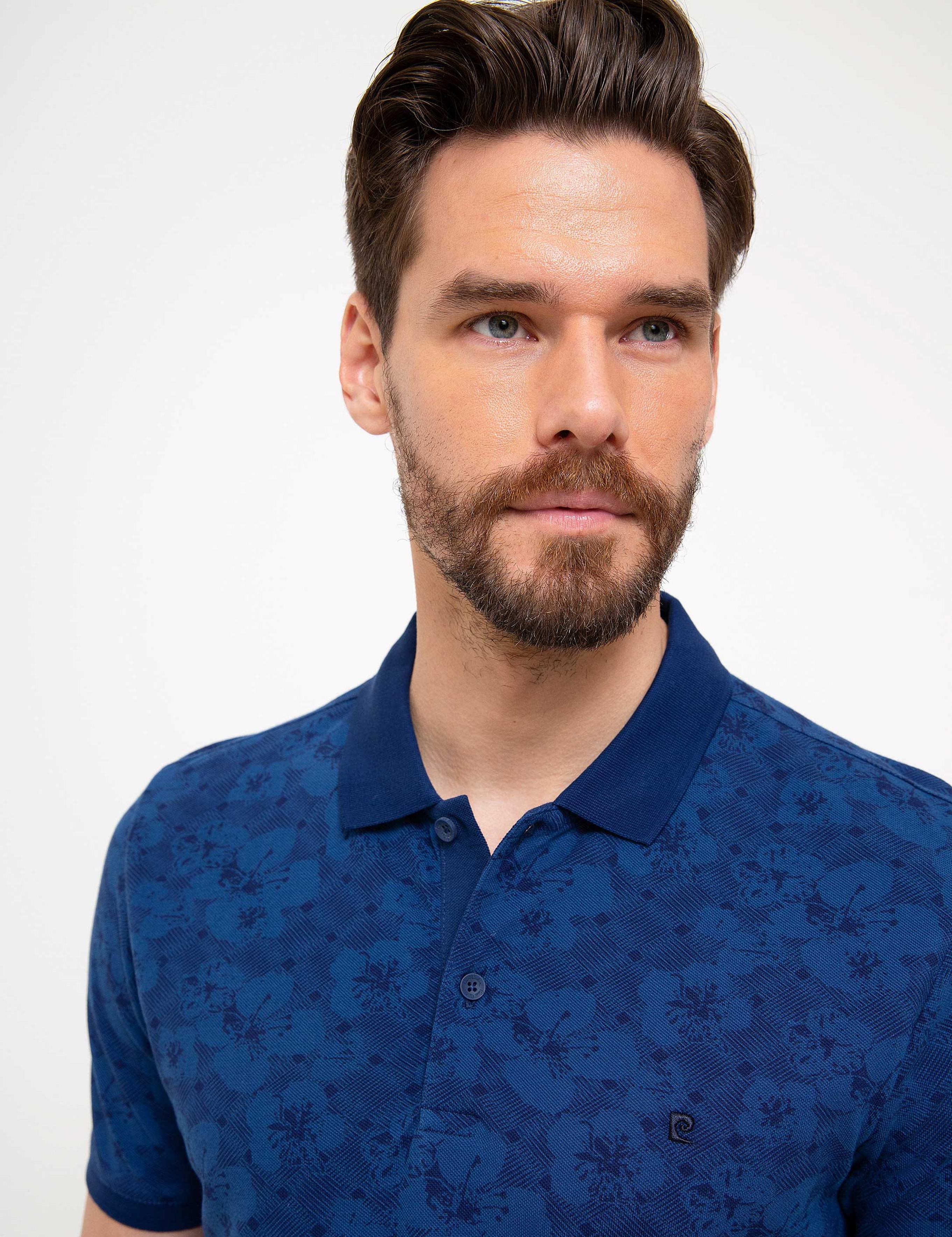 Lacivert Slim Fit Polo Yaka Tişört