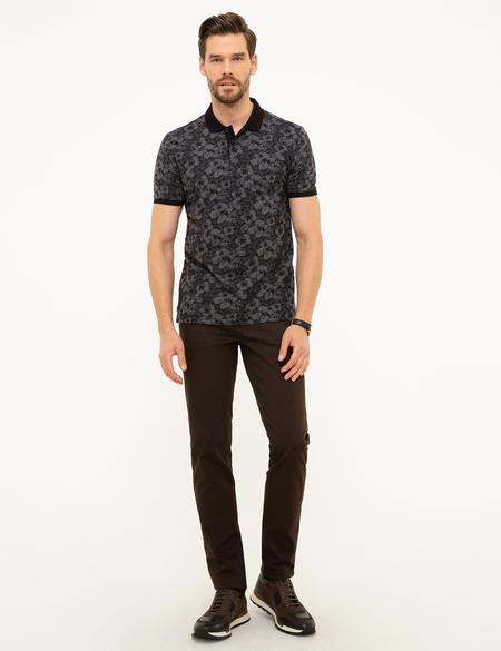Siyah Slim Fit Polo Yaka T-Shirt - 50200821021