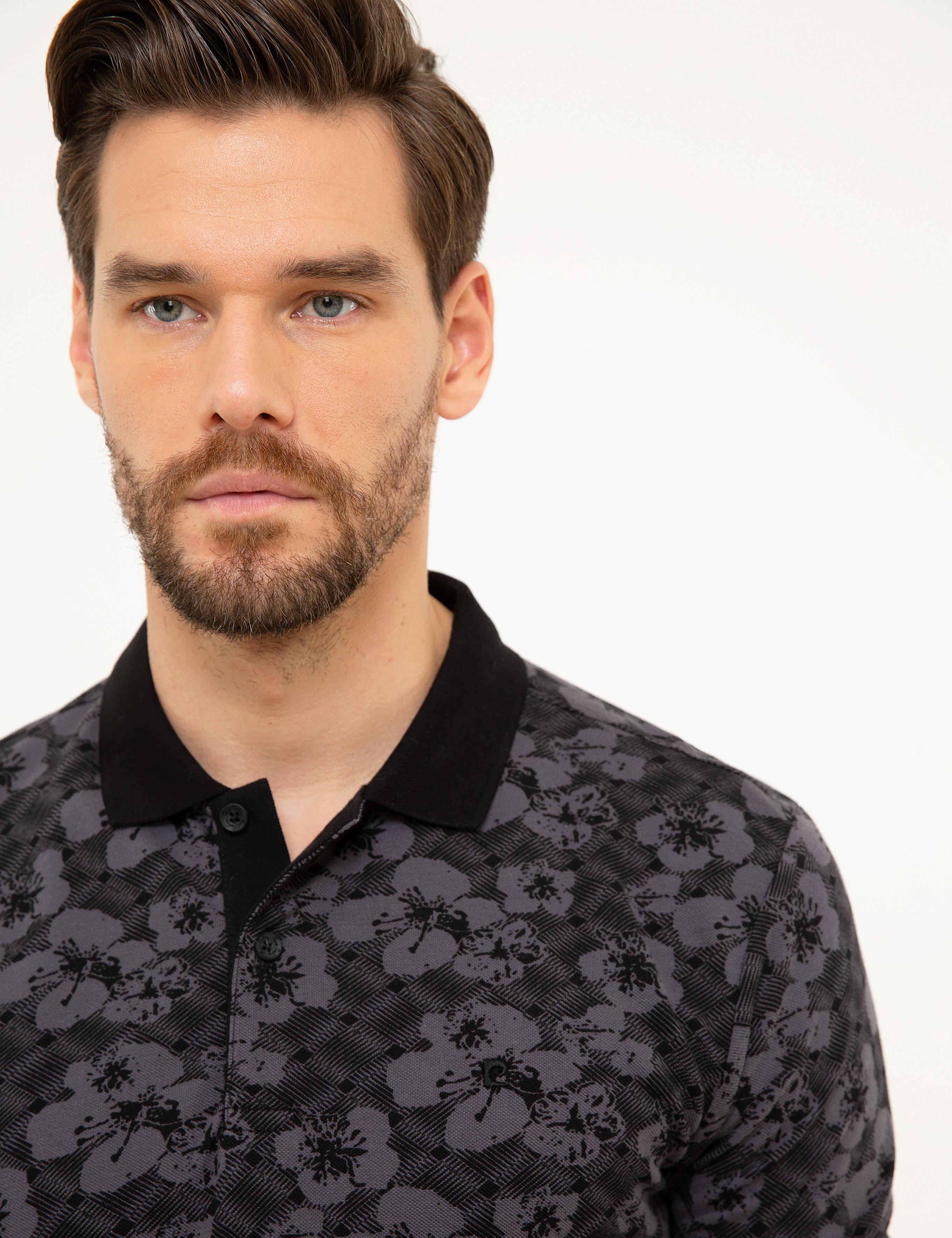 Siyah Slim Fit Polo Yaka T-Shirt