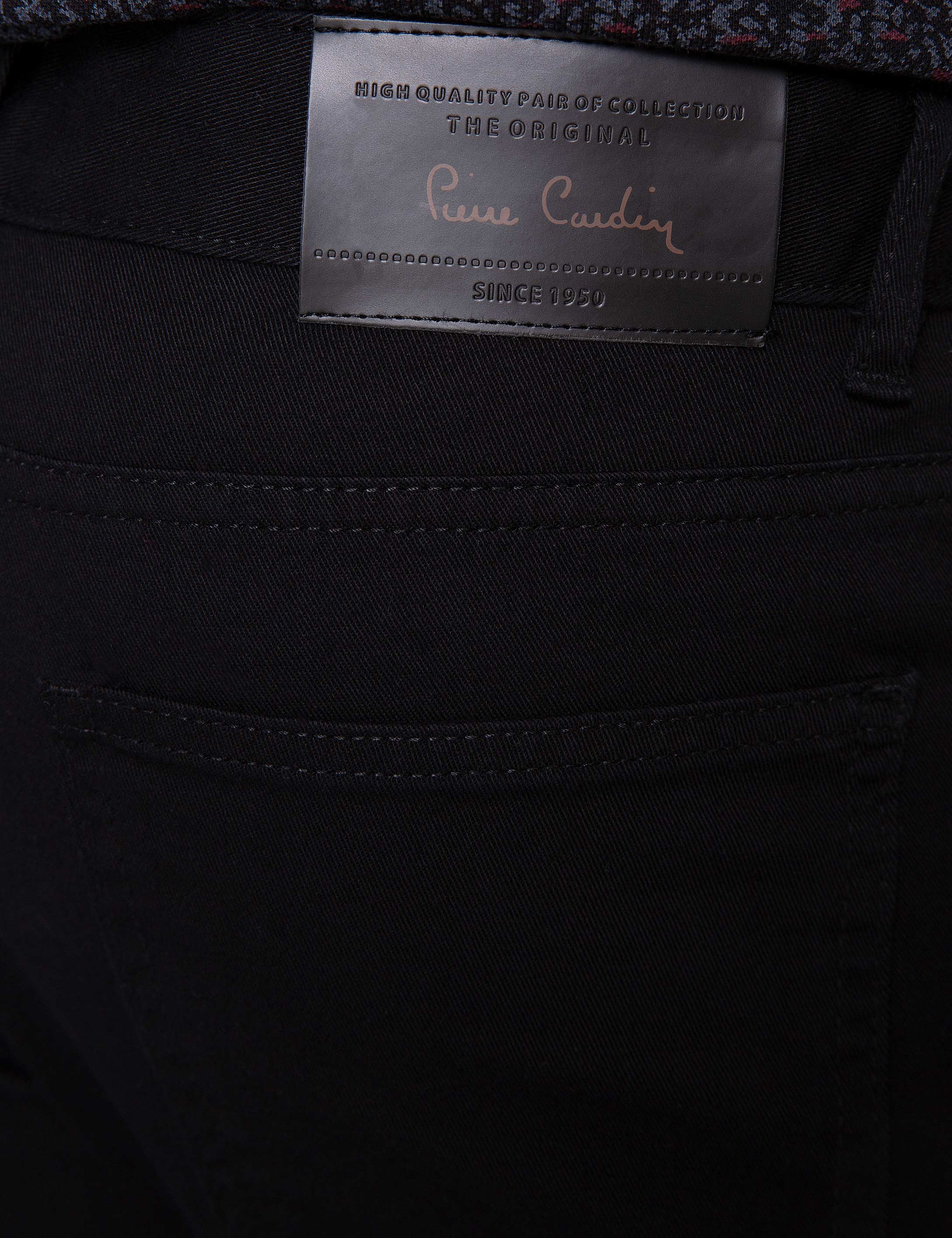 Siyah Slim Fit Chino Pantolon - Image 5